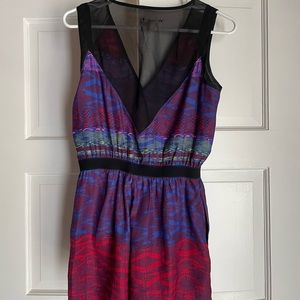 Colorful romper/jumpsuit with elastic waistband